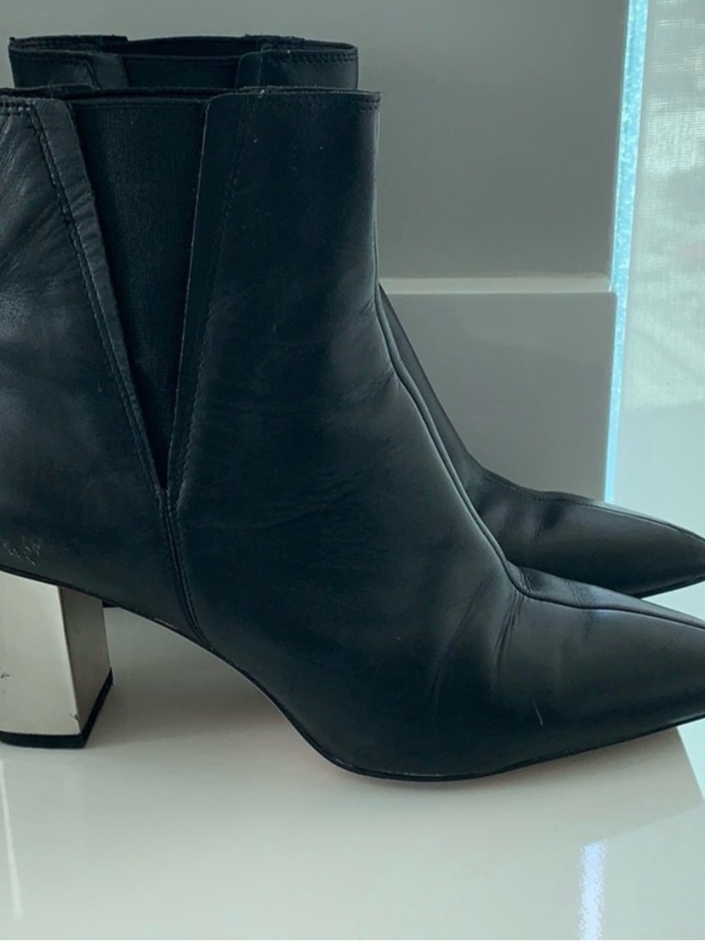 Zara Pointed Toe Ankle Boots SZ 37